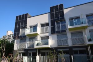 solar panels on an apartment